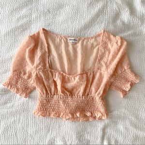 Super Down Lexi Smocked Crop Top